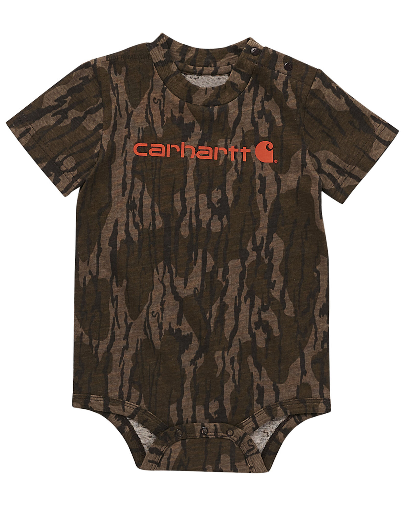 Carhartt Infant Boys Camo Print Short Sleeve Onesie Country