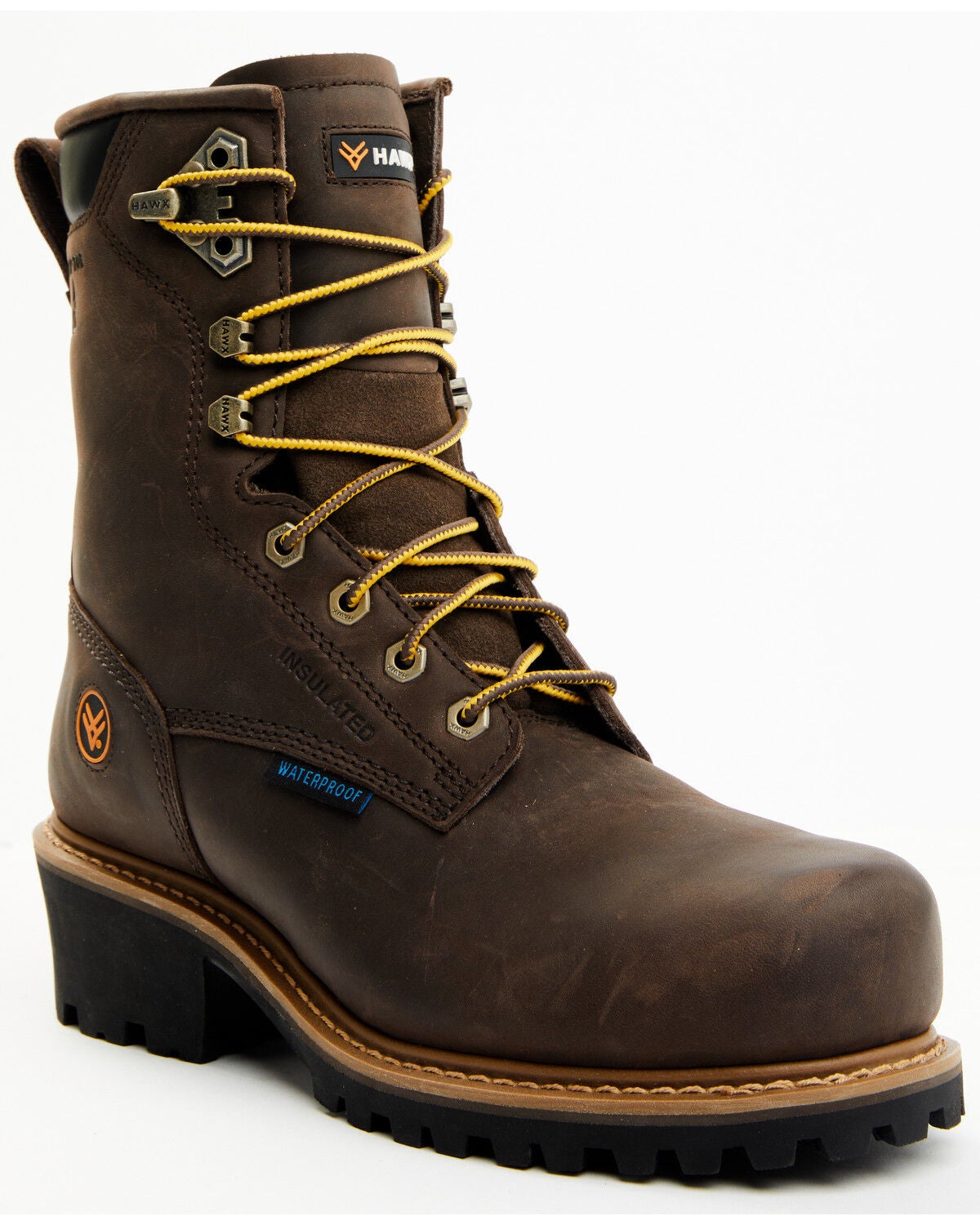 Hawx Men's Waterproof Insulated Logger Work Boots - Composite Toe