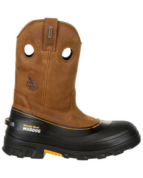 Image #2 - Georgia Boot Men's Muddog Waterproof Work Boots - Composite Toe, Gold, hi-res