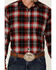 Image #3 - Gibson Men's Old School Plaid Long Sleeve Button Down Western Flannel Shirt, Red, hi-res