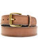 Image #1 - Hawx Men's Brown Triple Stitched Work Belt, Brown, hi-res