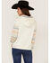 RANK 45 Women's Contrast Serape Sleeve Pullover Hoodie , Ivory, hi-res