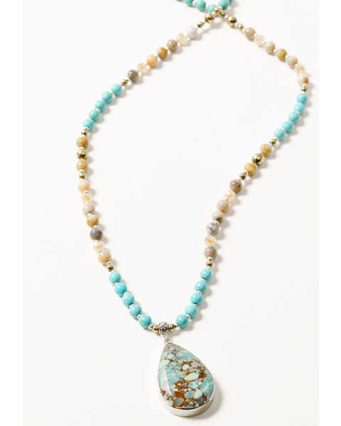 Image #2 - Shyanne Women's Wild Blossom Mixed Stone Pendant Necklace, Multi, hi-res