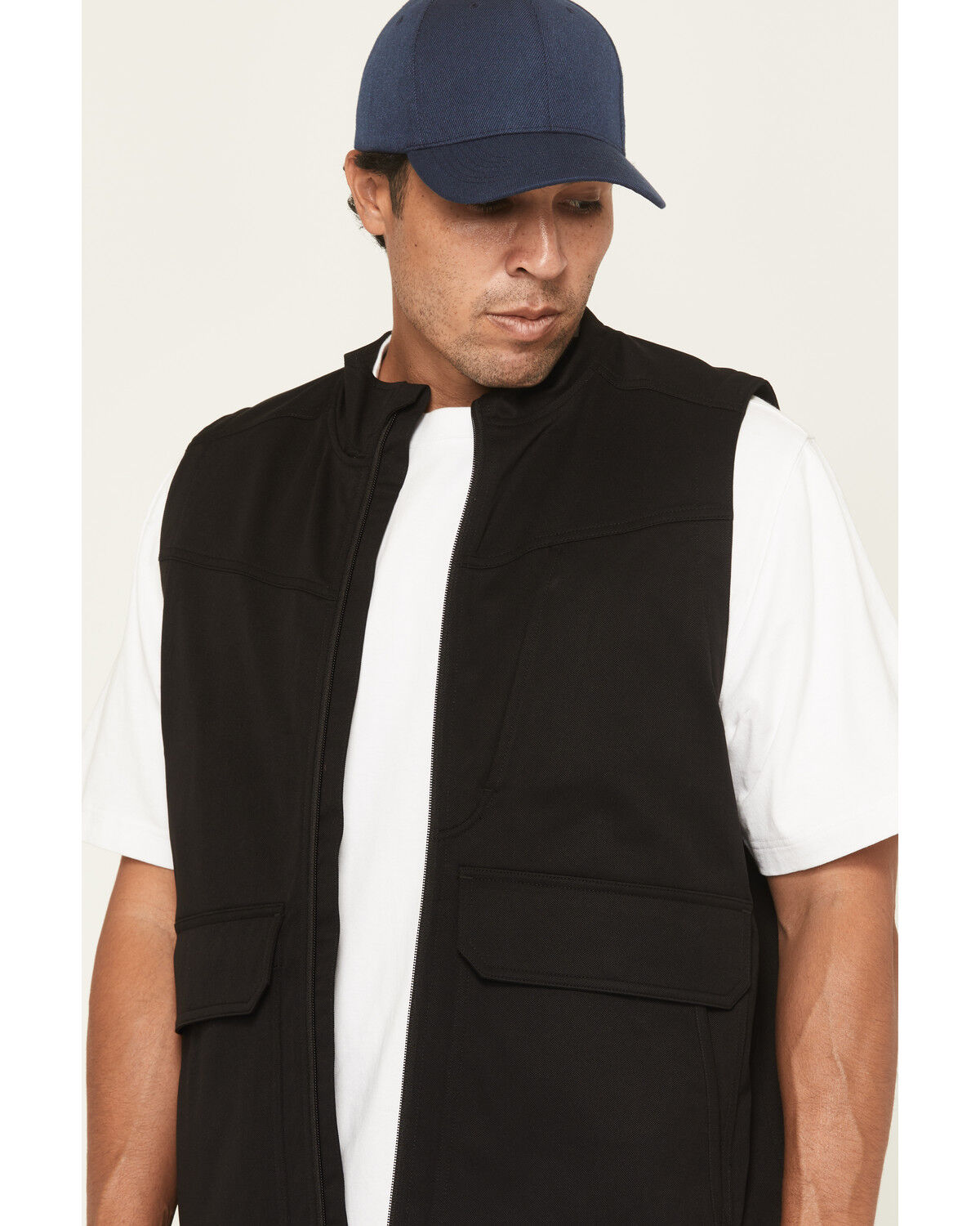 Image #2 - Hawx Men's Burr Solid Zip-Up Stretch Vest, Black, hi-res