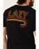 Image #5 - Lazy J Ranch Wear Men's Black Fire J Ranch Logo Graphic T-Shirt, Black, hi-res