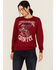 Image #1 - Idyllwind Women's Little Rock Lot of Country Pullover Sweatshirt, Wine, hi-res