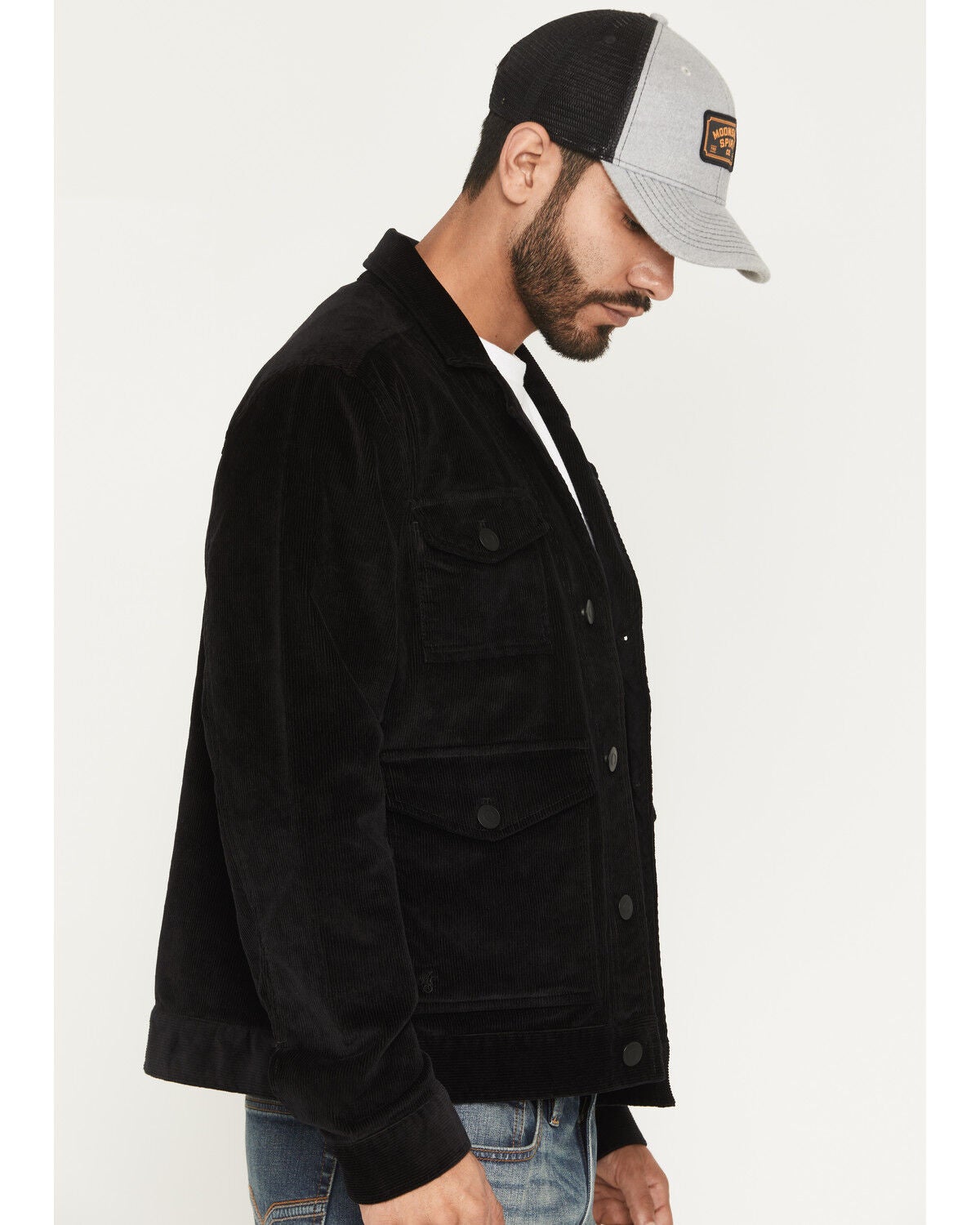 Image #2 - Moonshine Spirit&reg; Men's Unlined Corduroy Single Breasted Jacket, Black, hi-res