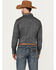 Image #4 - Rock & Roll Denim Men's Paisley Print Long Sleeve Stretch Pearl Snap Western Shirt, Charcoal, hi-res