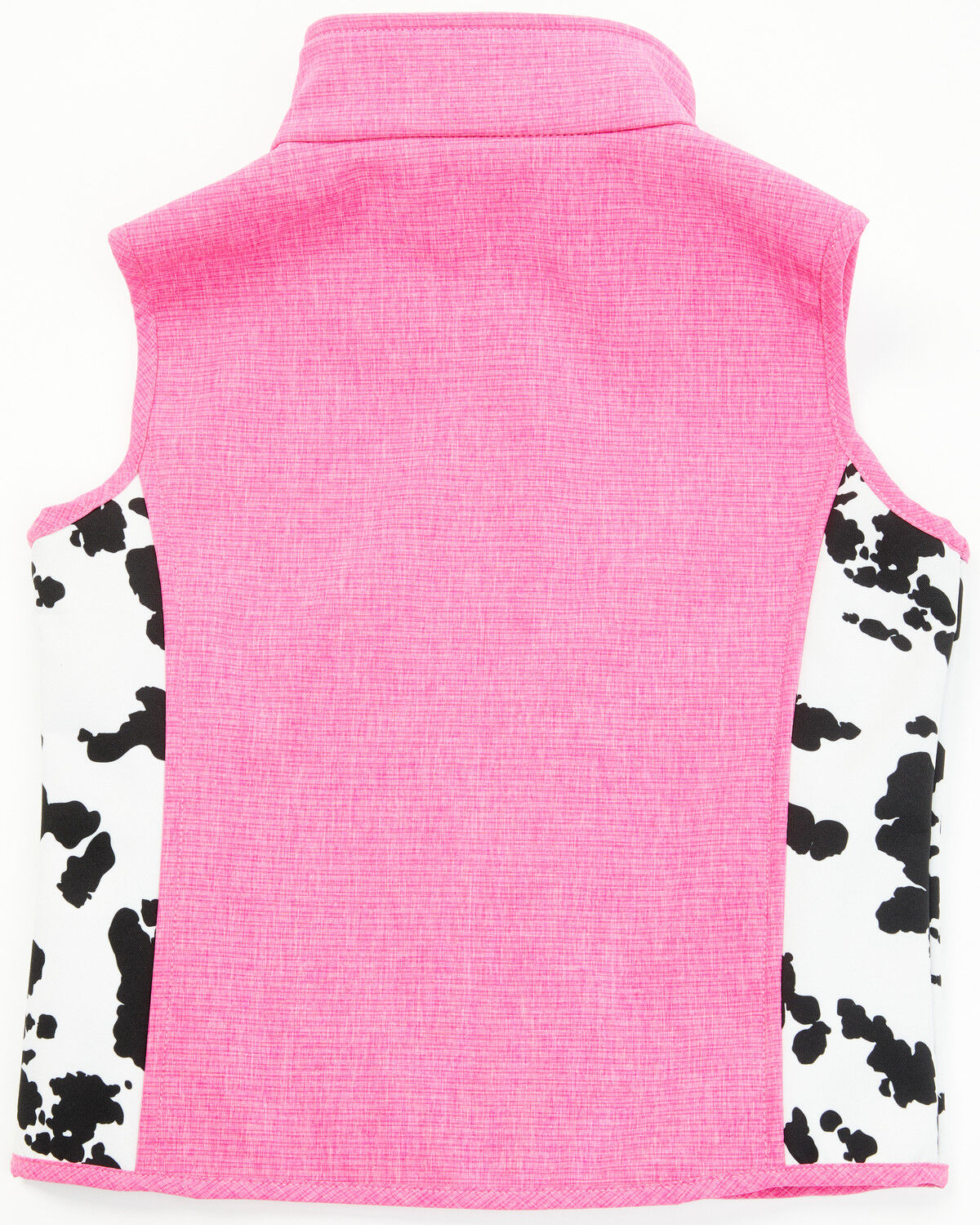 Image #3 - Cowgirl Hardware Toddler Girls' Cow Print Vest, Pink, hi-res