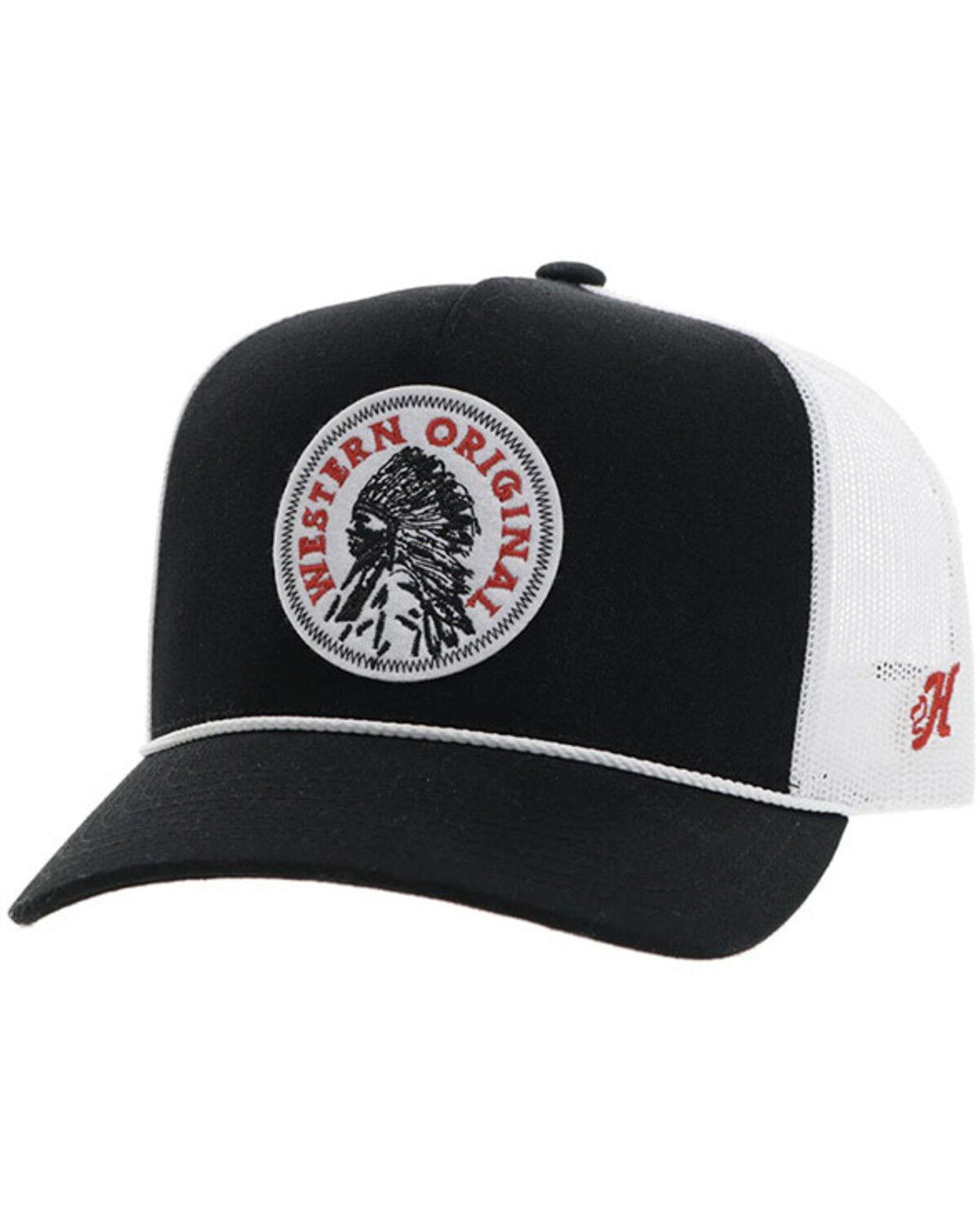 Image #1 - Hooey Men's Quanah Trucker Cap, Black, hi-res