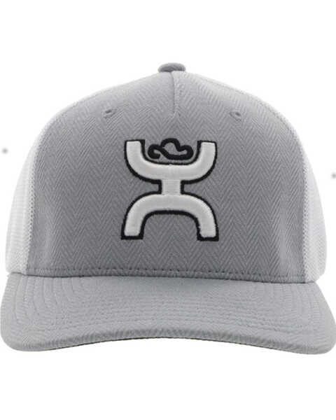 Image #3 - Hooey Men's Coach Logo Embroidered Trucker Cap, Grey, hi-res