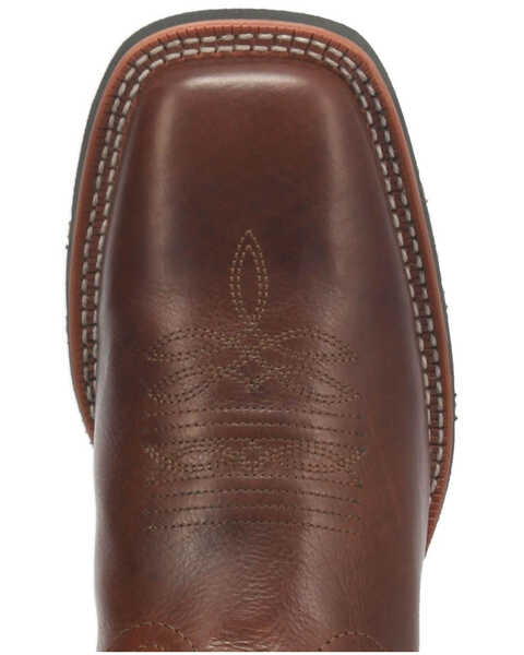 Image #6 - Laredo Men's Glavine Western Boots - Broad Square Toe, Brown, hi-res