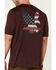 Ariat Men's Burgundy Eagle Charger Logo Graphic T-Shirt , Burgundy, hi-res