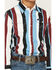 Image #3 - Wrangler Boys' Brushpopper Striped Long Sleeve Pearl Snap Western Shirt, Multi, hi-res