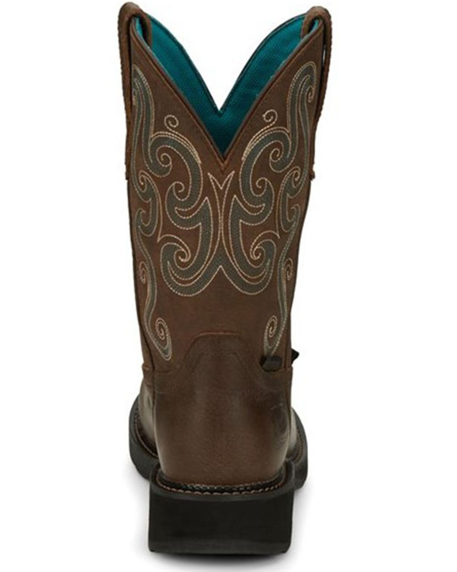 Image #5 - Justin Women's Tasha Waterproof Western Work Boots - Steel Toe, Brown, hi-res