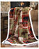 Image #5 - Carstens Patchwork Lodge Plush Throw, Green, hi-res