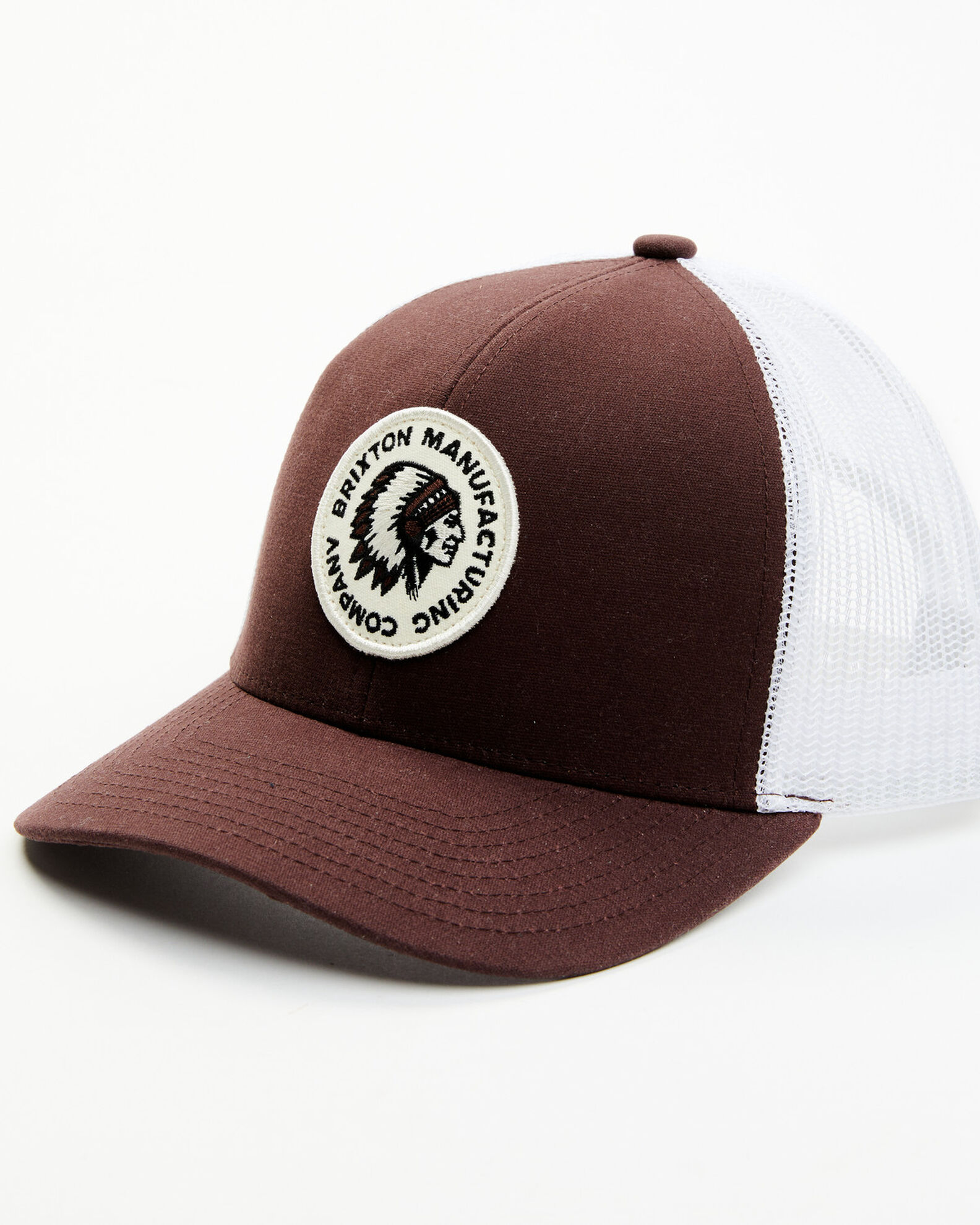 Brixton burgundy snapback deals