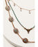 Image #2 - Shyanne Women's 3-layer Copper Concho & Turquoise Beaded Necklace Set, Rust Copper, hi-res