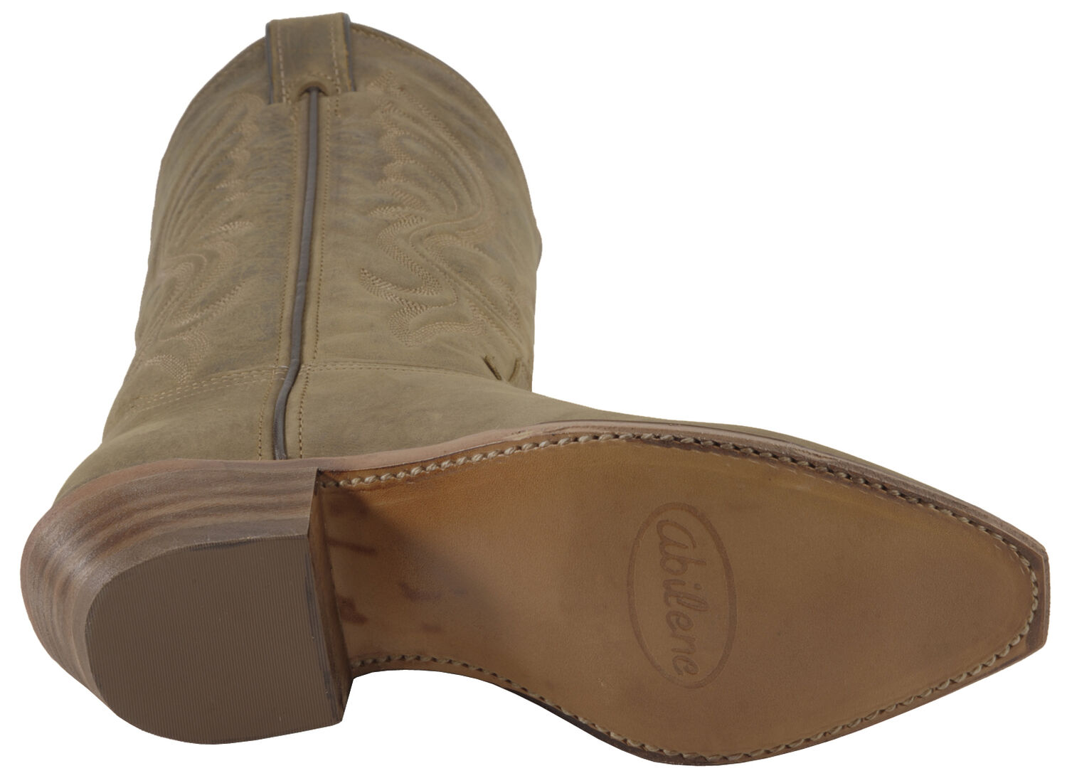 Image #5 - Abilene Women's Oiled Cowhide Western Boots - Round Toe, Brown, hi-res