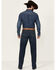 Image #3 - Ariat Men's M4 Dark Wash Colman Porter Relaxed Bootcut Stretch Denim Jeans, Dark Wash, hi-res