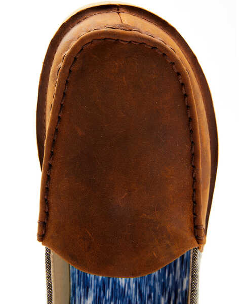 Image #6 - Wrangler Footwear Men's Slip-On Loafers - Moc Toe, Brown, hi-res