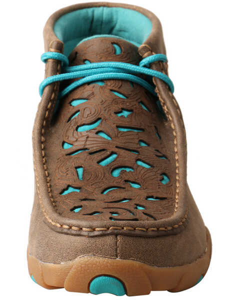 Twisted X Women's Chukka Driving Shoes - Moc Toe, Brown, hi-res