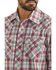 Image #2 - Wrangler Retro Men's Plaid Print Long Sleeve Snap Western Shirt, Red, hi-res