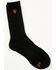 Image #1 - Hawx Men's Crew Wool Socks - 2 Pack, Black, hi-res