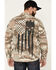 Image #4 - Howitzer Men's Armory Camo Print Long Sleeve Button Down Flannel Shirt , Cream/brown, hi-res