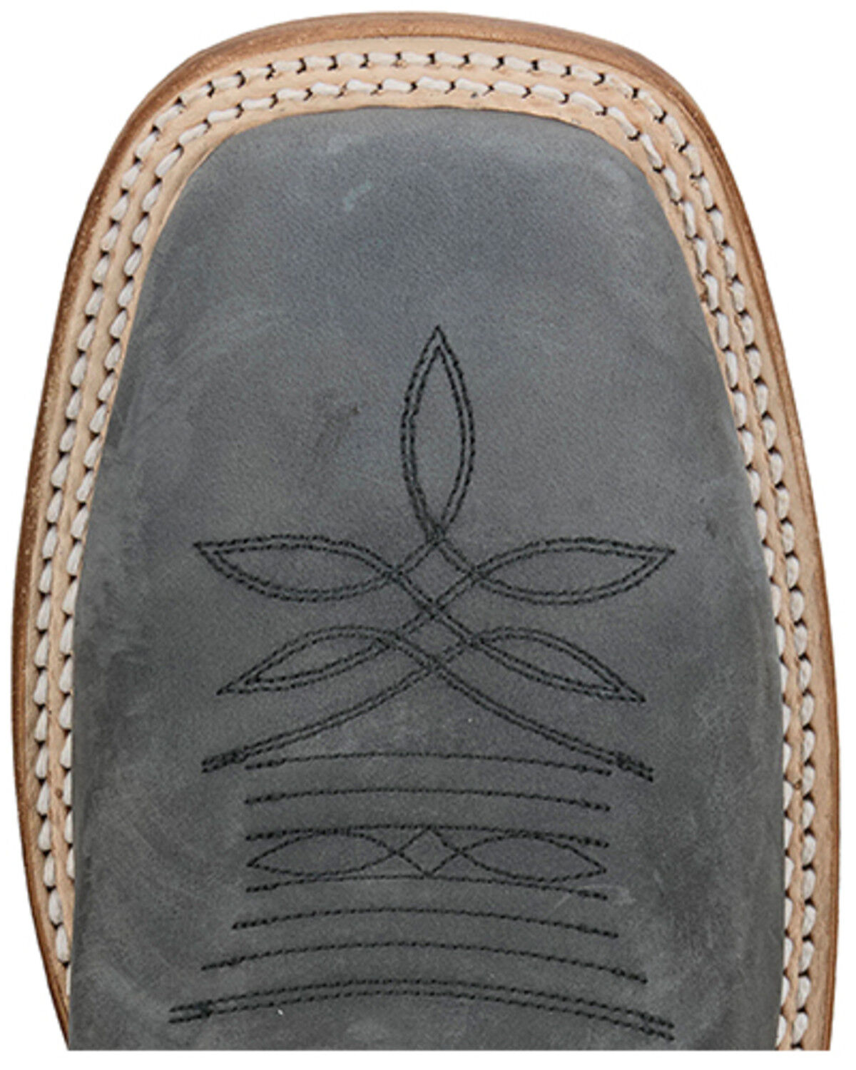 Image #6 - Justin Men's Rancho Western Boots - Broad Square Toe, Grey, hi-res