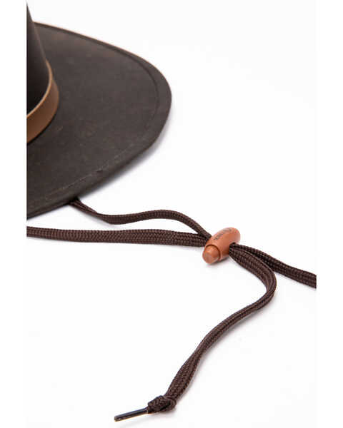 Image #8 - Outback Trading Co Men's Kodiak Oilskin Sun Hat, Brown, hi-res