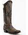 Image #1 - Idyllwind Women's Latigo Side Zip Distressed Tall Western Boot - Snip Toe, Brown, hi-res