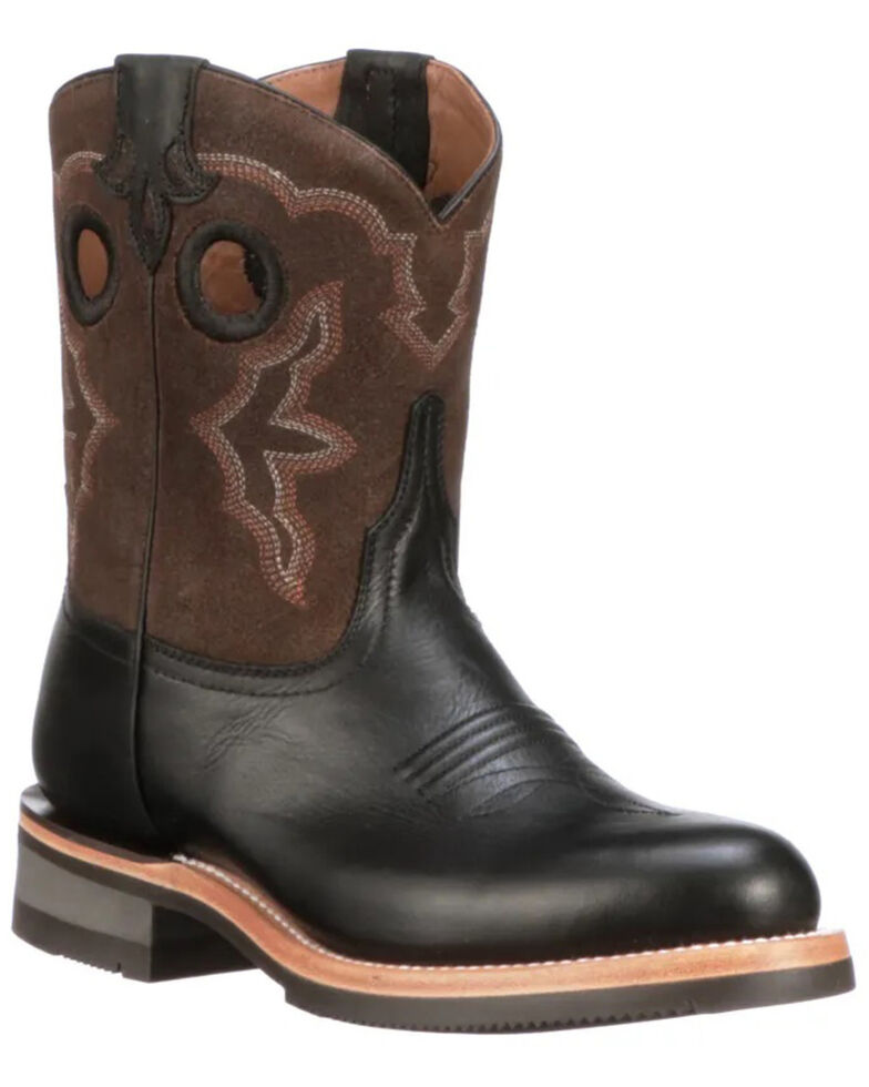Lucchese Women's Ruth Western Boots - Round Toe, Black, hi-res