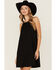 Image #1 - Wild Moss Women's Goddness Solid Mini Dress, Black, hi-res