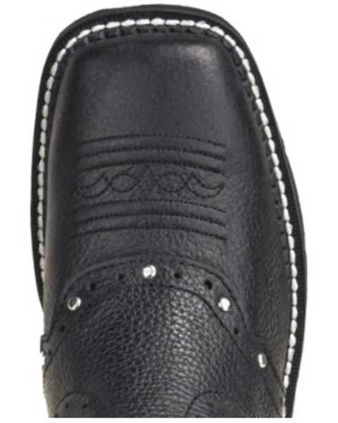 Image #6 - Justin Women's Mandra Western Boots - Square Toe, Black, hi-res