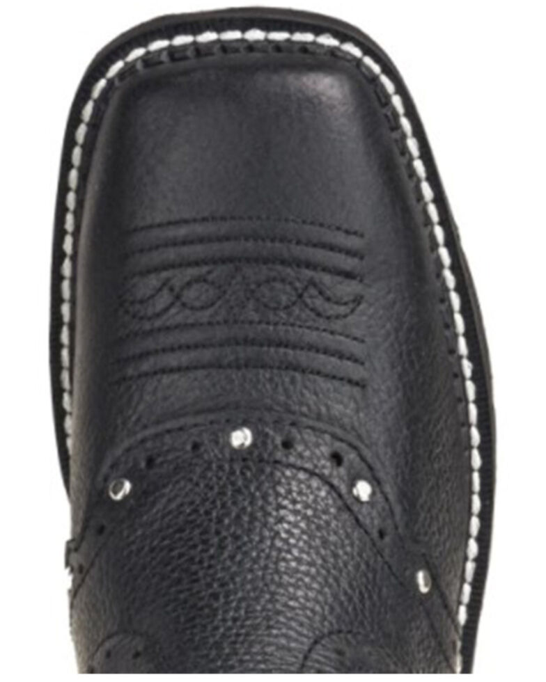 Justin Women's Mandra Black Western Boots - Square Toe, Black, hi-res