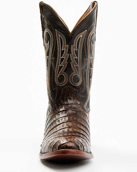 Image #4 - Cody James Men's Exotic Caiman Western Boots - Medium Toe, Brown, hi-res