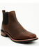 Image #1 - Laredo Men's Devin Chelsea Boots - Broad Square Toe, Dark Brown, hi-res