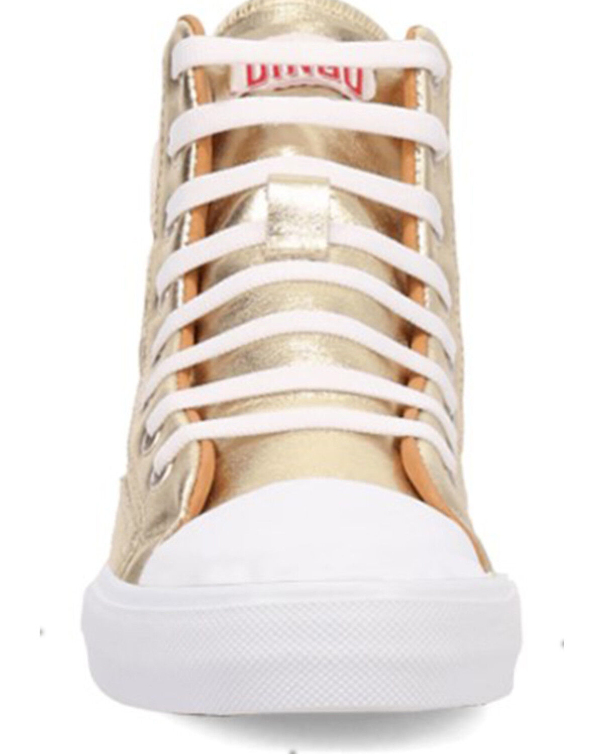 Image #4 - Dingo Women's Knarly Metallic High Top Sneaker, Gold, hi-res
