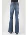 Image #3 - Stetson Women's 921 Light Wash High Rise Plain Pocket  Flare Jean, Blue, hi-res