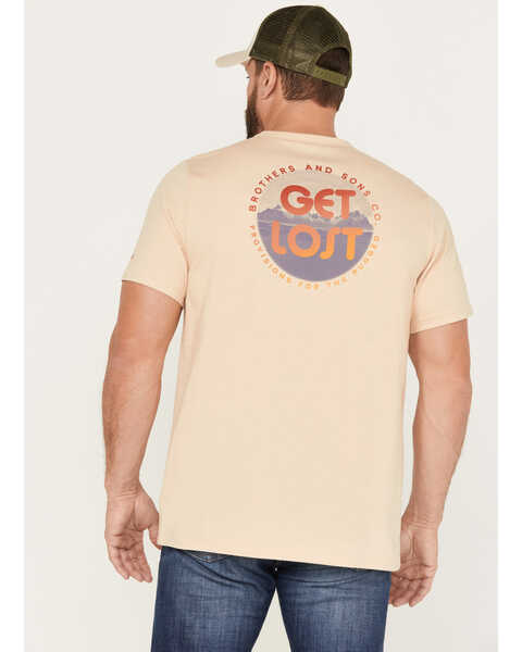 Image #3 - Brothers and Sons Men's Get Lost Short Sleeve Graphic T-Shirt, Sand, hi-res