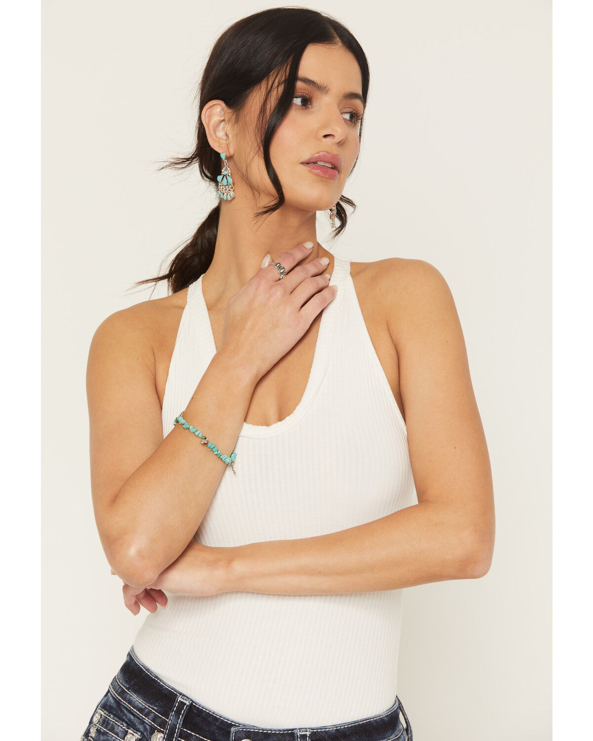 Image #1 - Paige Wallace Women's Tiny Charm Bracelet, Silver, hi-res
