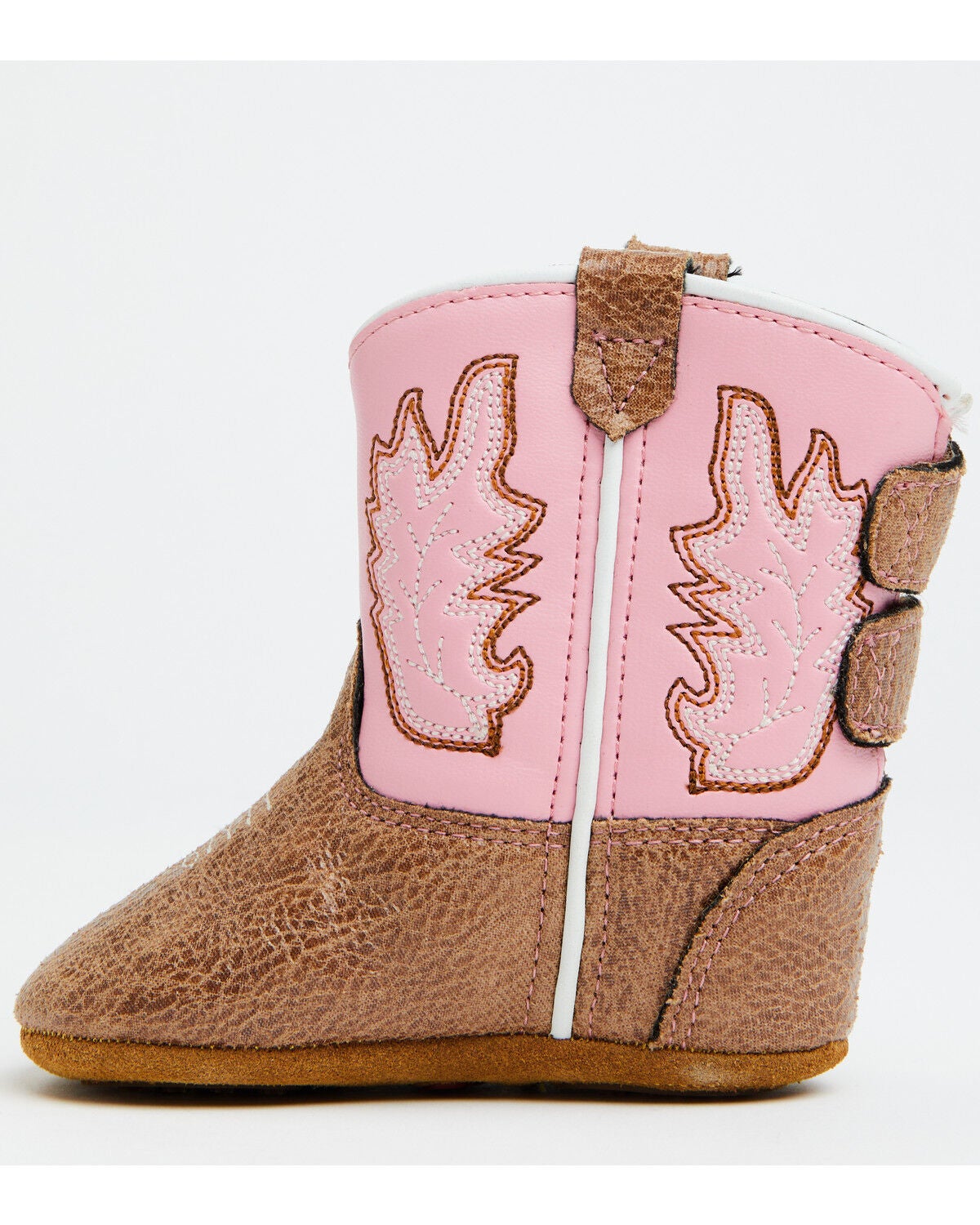 Image #3 - Boot Barn Infant Girls' Carter Western Boots - Round Toe, Pink, hi-res