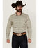 Image #1 - Cody James Men's Gravity Paisley Print Long Sleeve Snap Western Shirt - Tall, Cream, hi-res