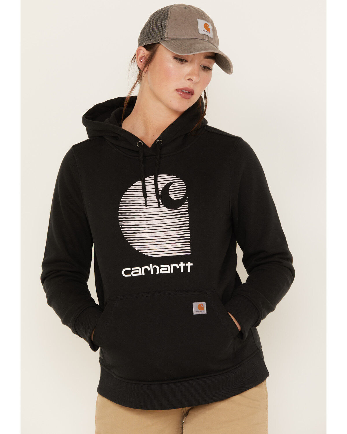 Black carhartt hoodie women's Clearance