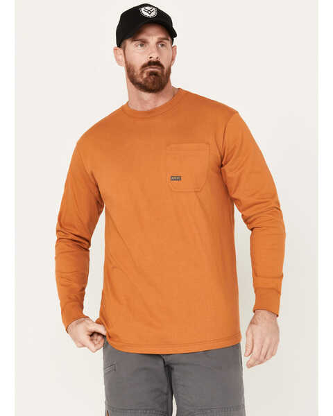 Ariat Men's Rebar Stretch Union City Long Sleeve Work T-Shirt, Beige, hi-res