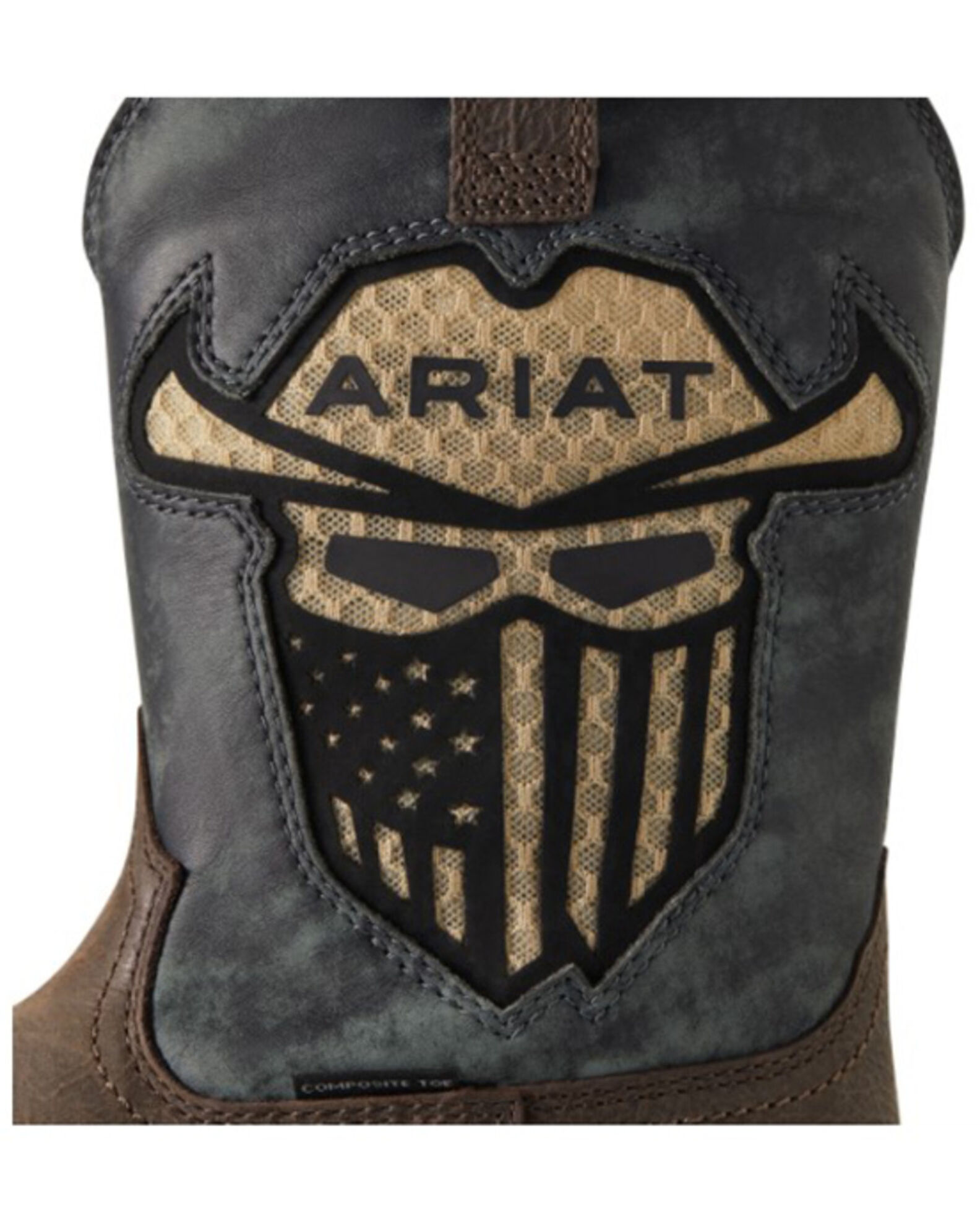 Image #6 - Ariat Men's Rebar Flex Western VentTek Incognito Composite Work Boots - Wide Square Toe, Brown, hi-res