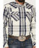 Image #3 - Kimes Ranch Men's Double R Plaid Print Long Sleeve Snap Western Shirt, Navy, hi-res