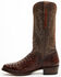 Image #3 - El Dorado Men's Exotic Caiman Western Boots - Round Toe, Brass, hi-res