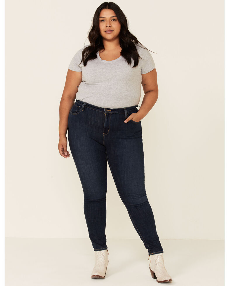 Levi's Women's High-Rise Skinny Jeans - Plus , Blue, hi-res
